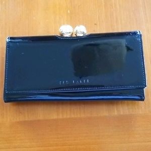 Ted Baker Black Patton Leather Wallet